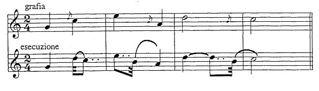 Acciaccatura example 1