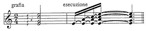 Appoggiatura with arpeggio