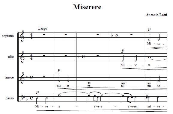 Miserere score